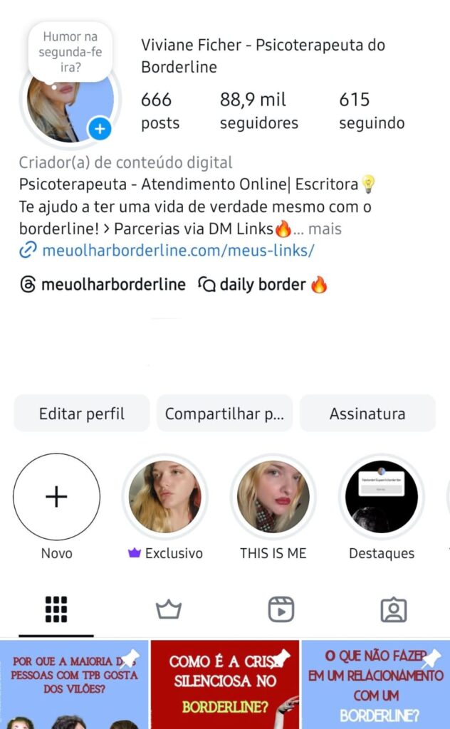 Print do Instagram com 88.900 seguidores